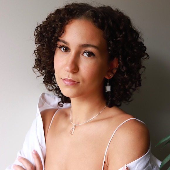 Small Square Stain Glass Earrings - Picture 6 of 6